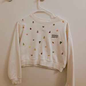 Miss Sixty Cream Embroidered Women's Sweater